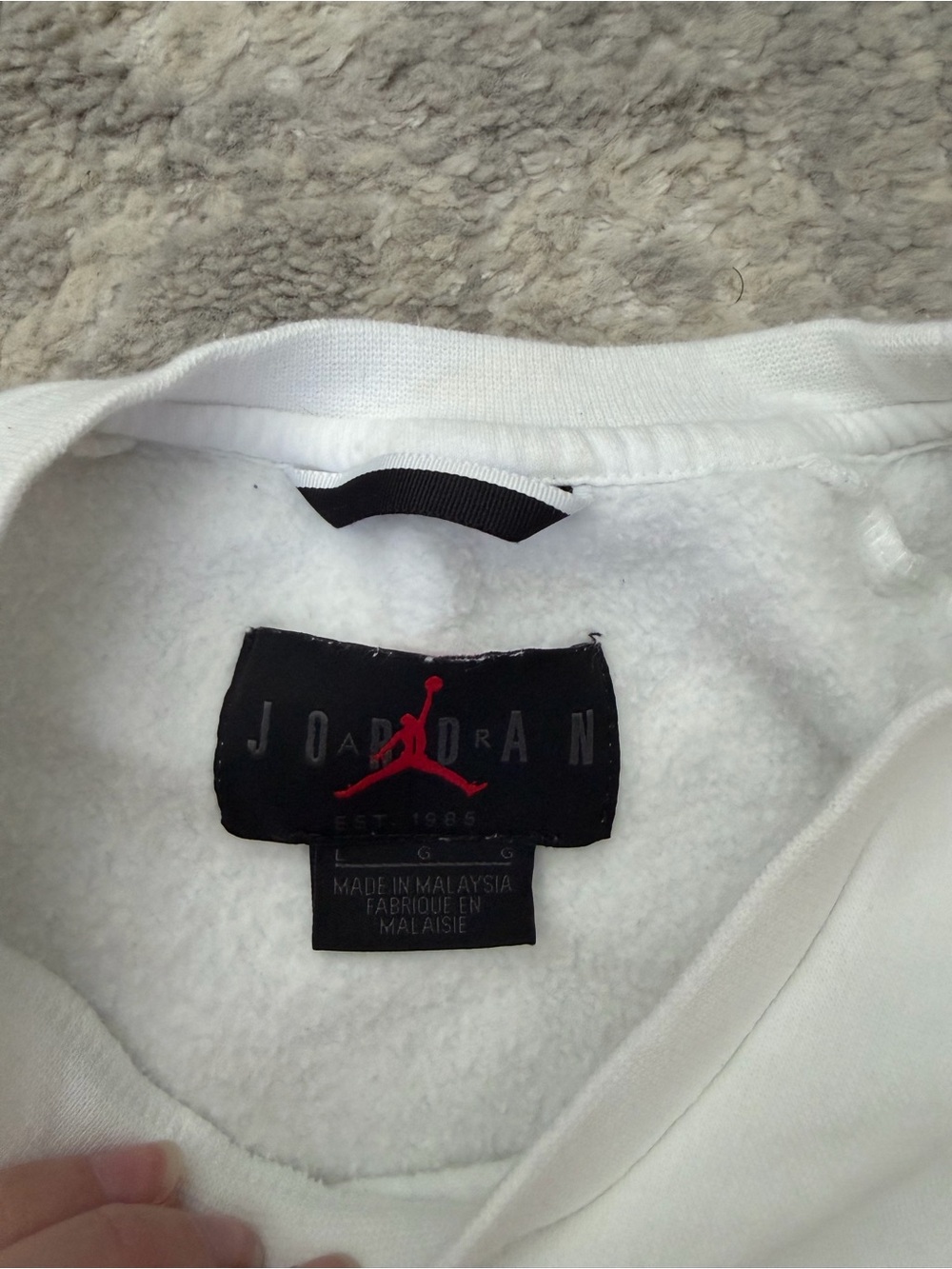 Vintage Y2K Air Jordan Streetwear Pullover crewneck Sweatshirt - Picture 2 of 5